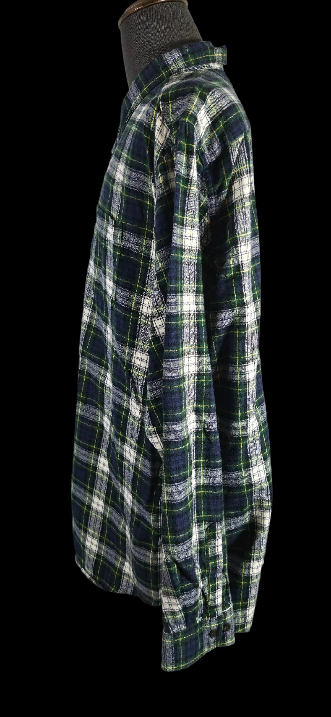 L.L.Bean Scotch Plaid Flannel Shirt XXL Tall Traditional Fit 100% Cotton