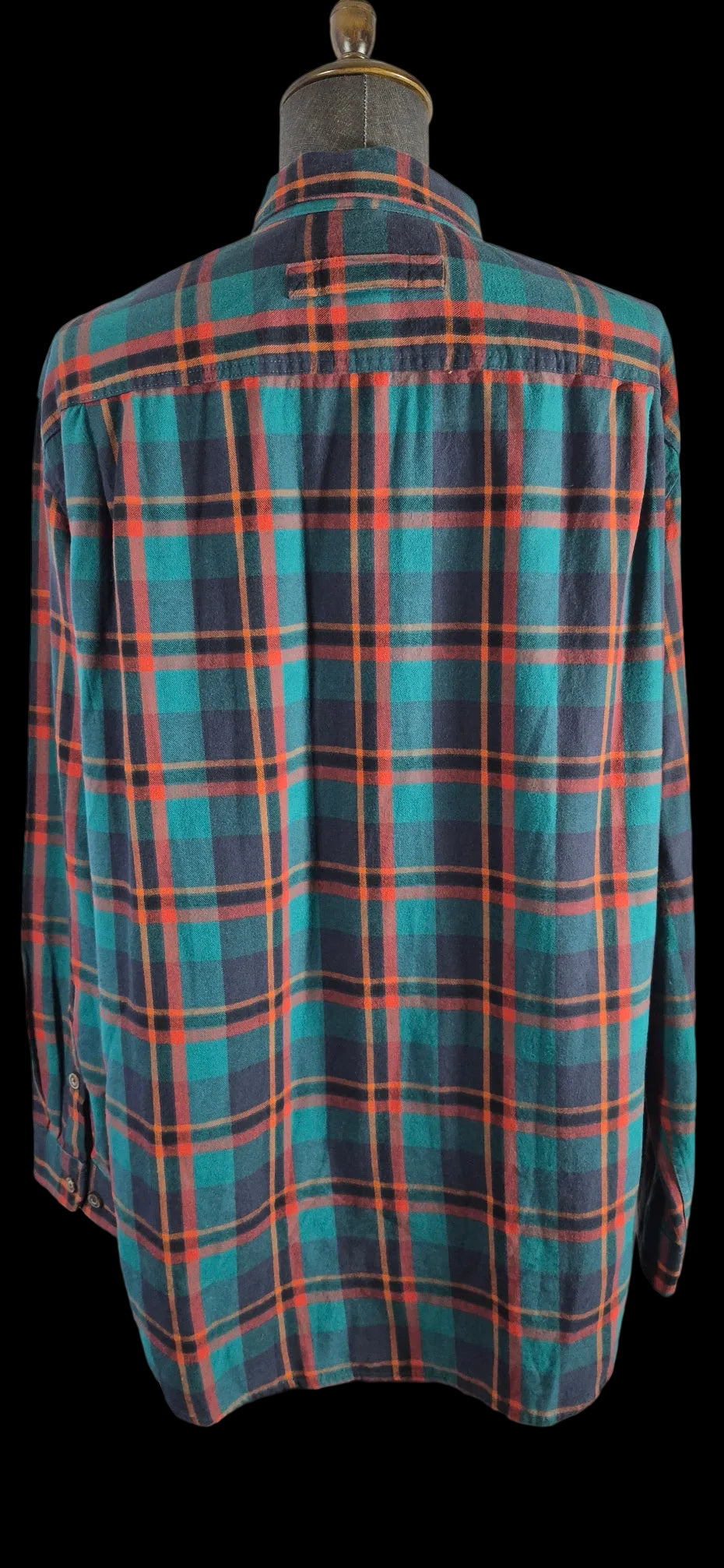 Duluth Trading Co. Plaid Flannel Shirt XL Tall Relaxed Fit