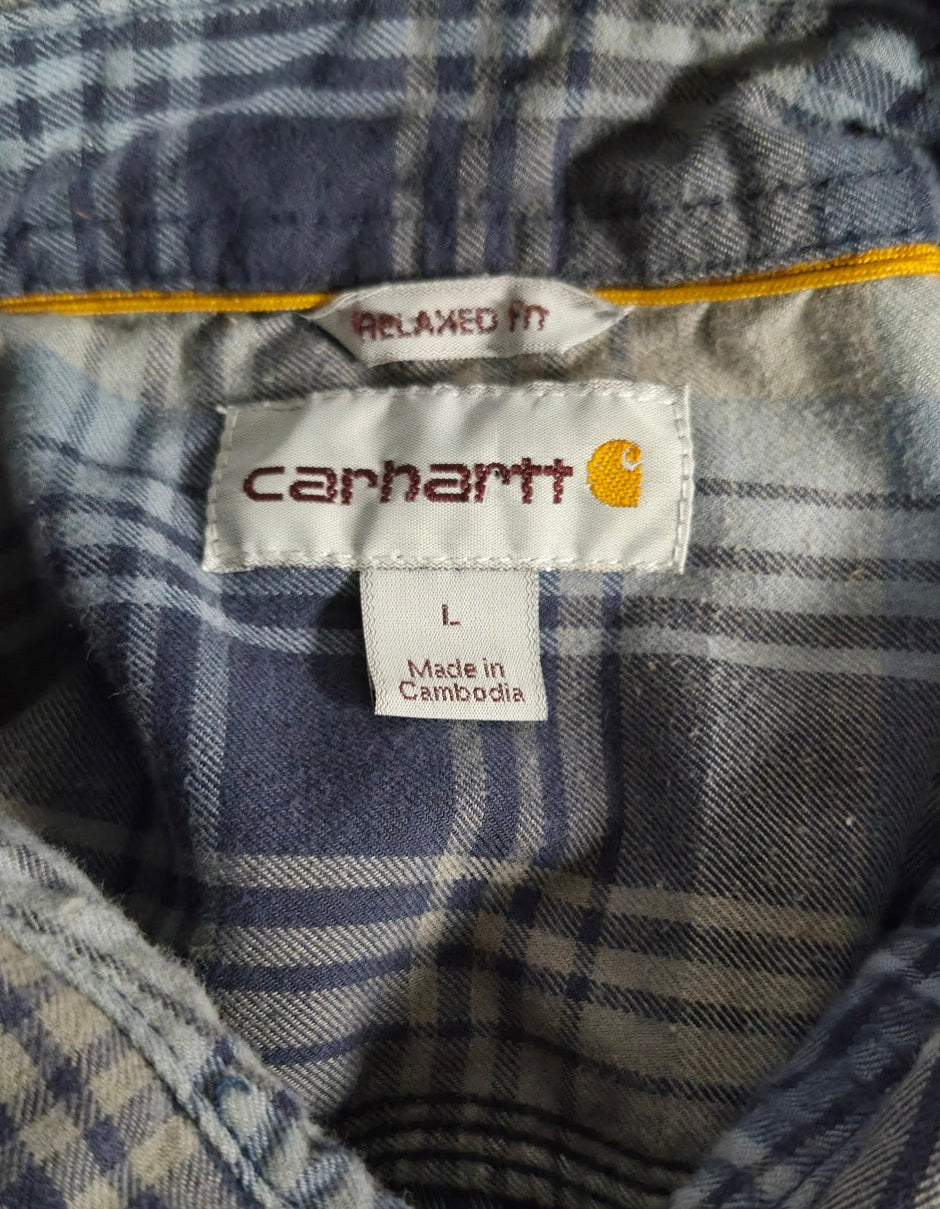 Carhartt Force Men’s Large Relaxed Fit Plaid Flannel Shirt – Fall 2015