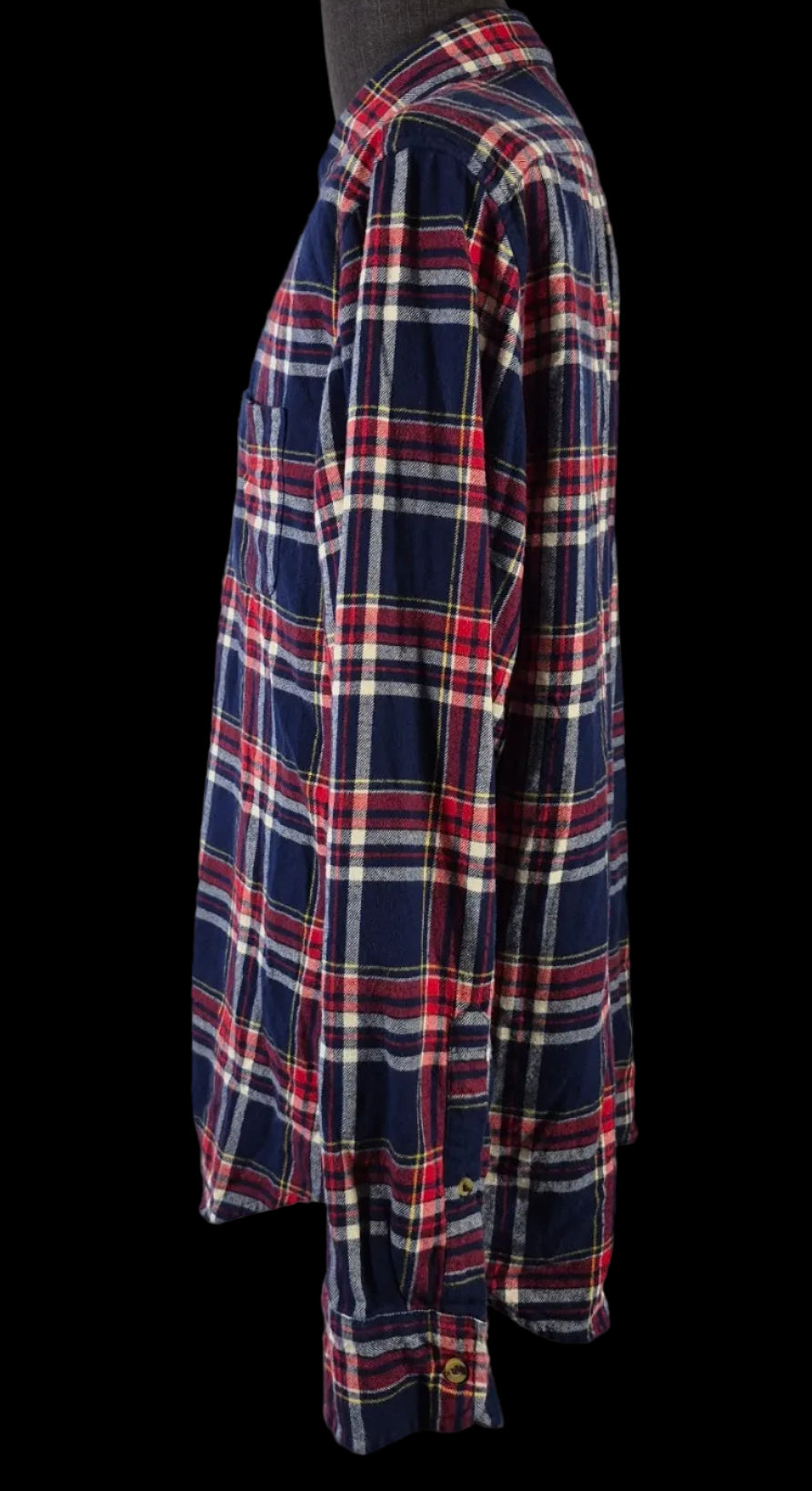 J.Crew Men’s Large Classic Fit Tartan Plaid Flannel Shirt – 100% Cotton