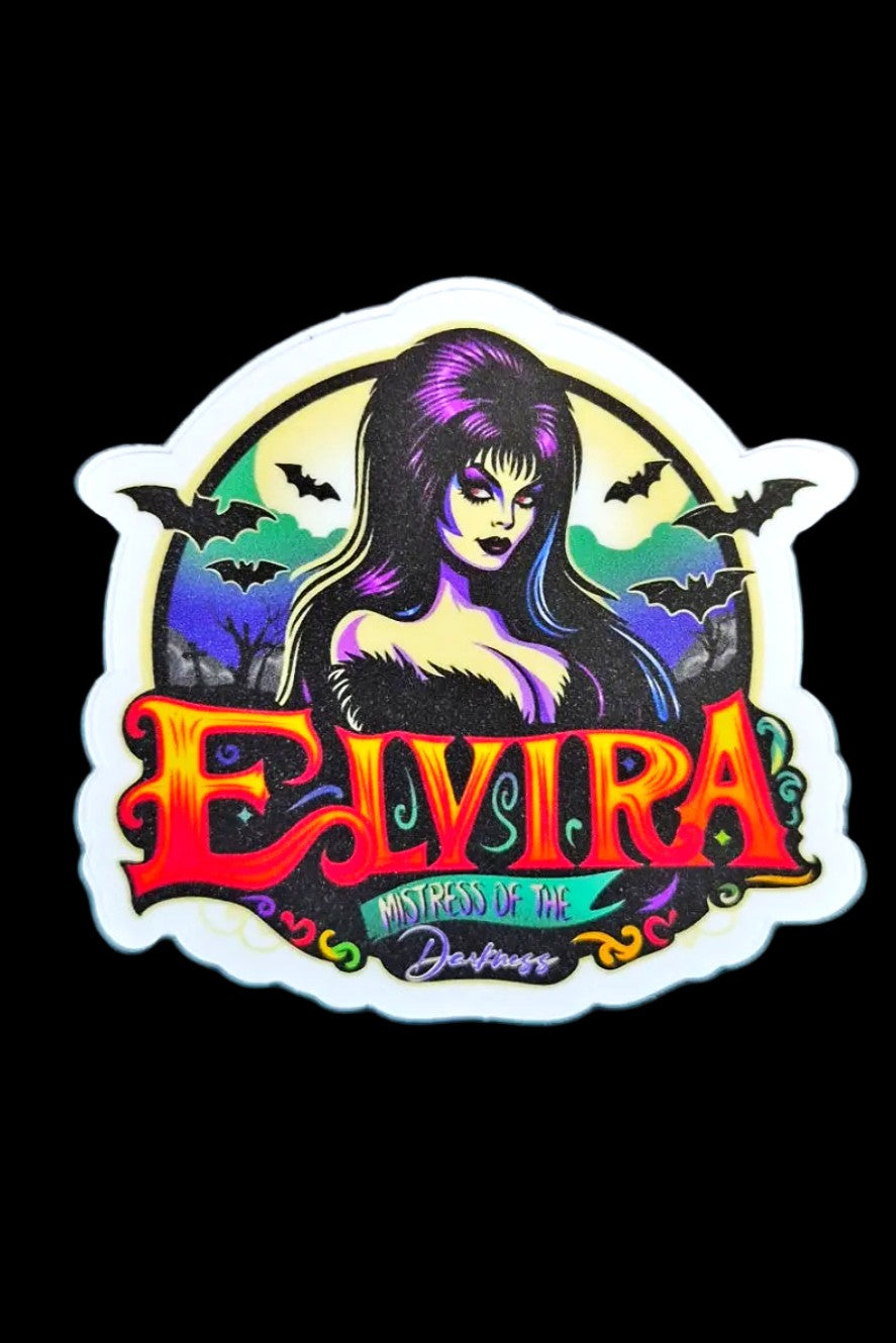 Elvira Inspired 3" Horror Sticker – Mistress of the Dark Tribute