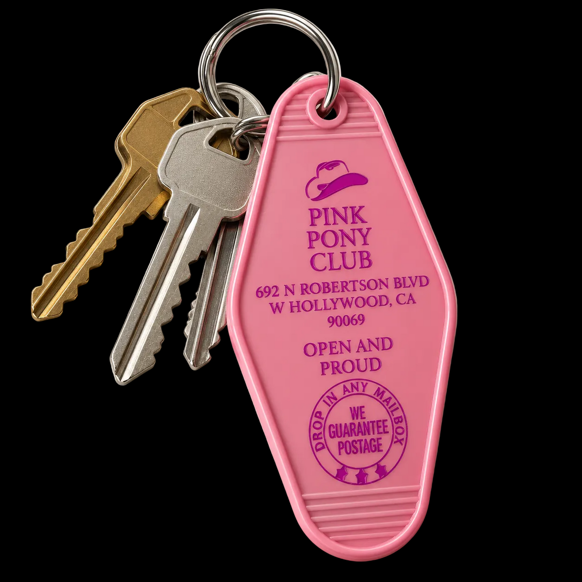 Pink Pony Club Retro Motel Keychain | Chappell Roan Inspired