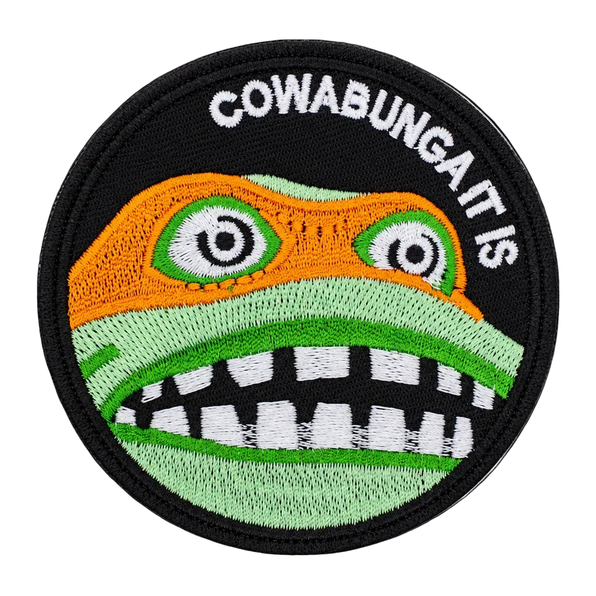 Cowabunga It Is Cartoon Embroidered Iron-On Patch