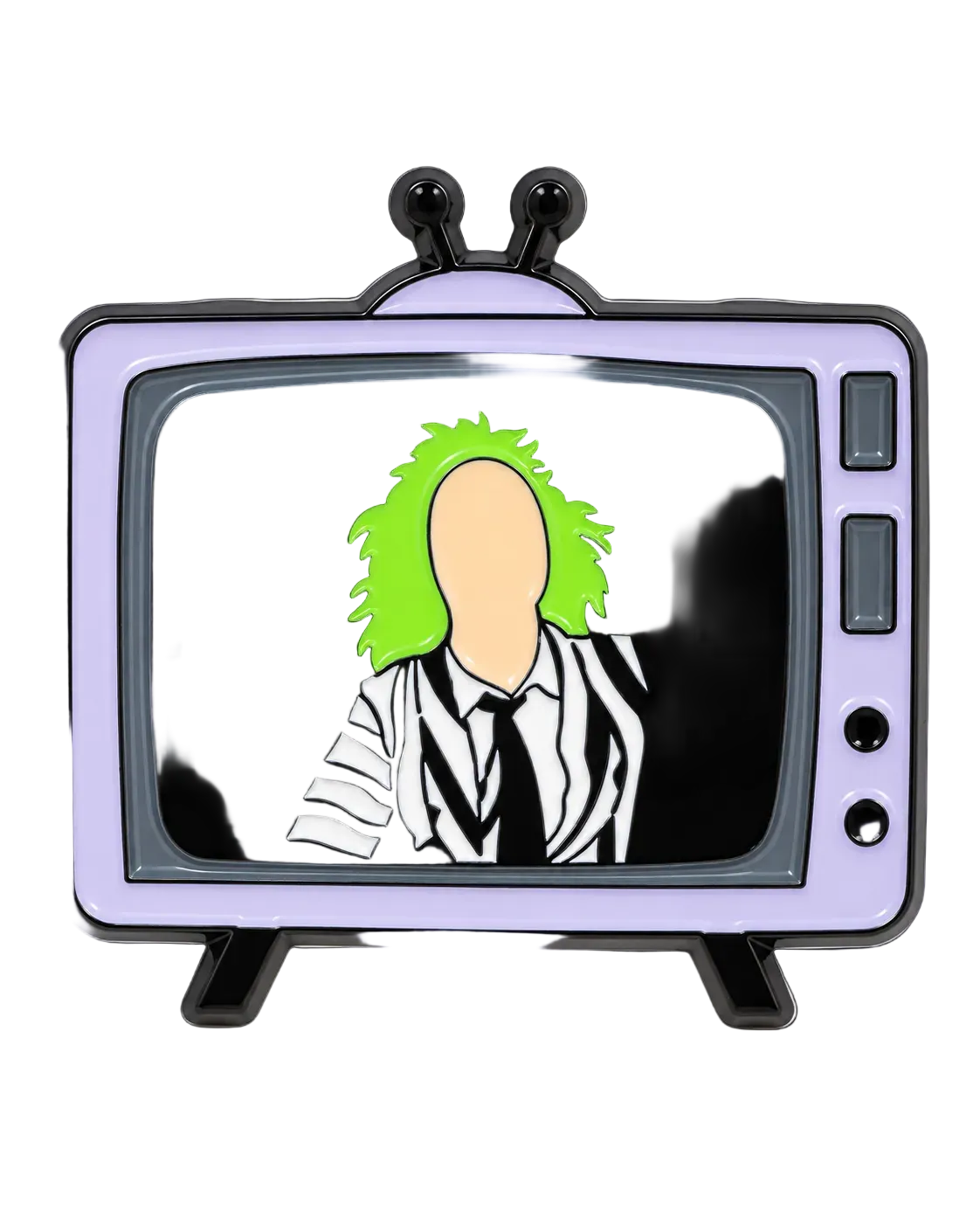 Beetlejuice Tribute Retro TV Horror 1.5" Enamel Pin