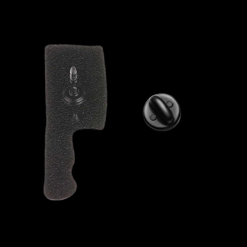 Bloody Cleaver Enamel Pin – 1" Horror Knife Novelty Pin