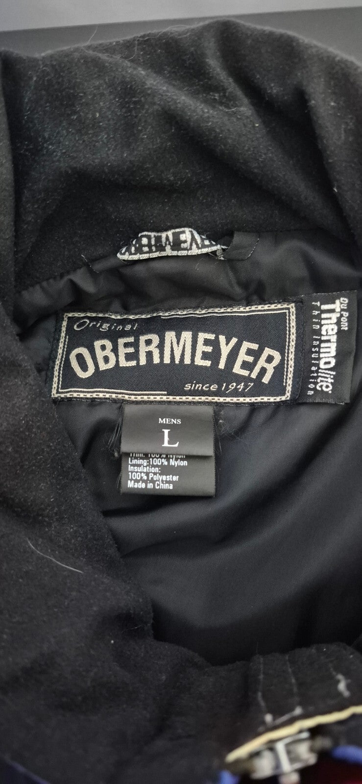 Obermeyer Pacesetter Hooded Ski Parka — Royal Blue & Black | Large