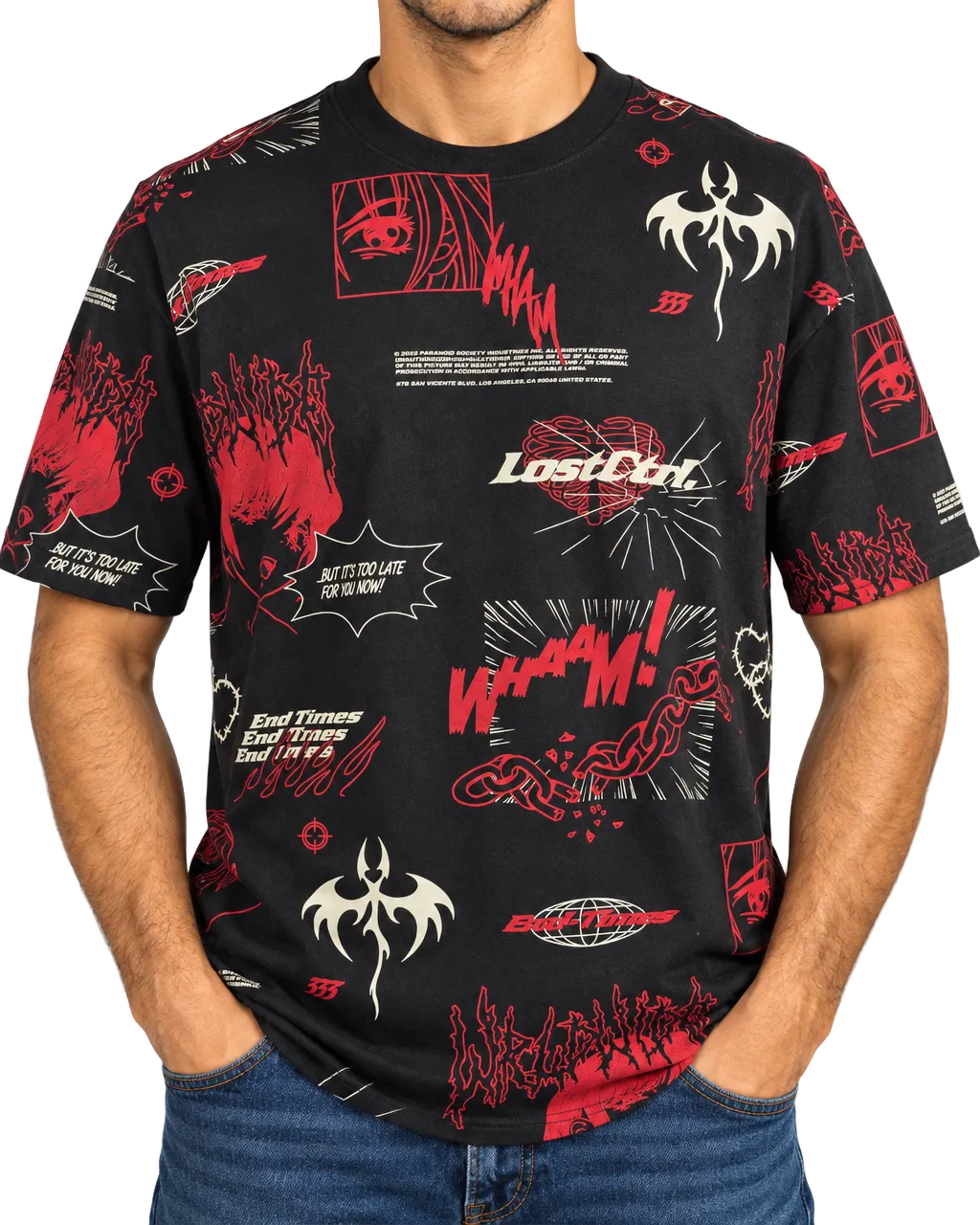 FSBN “End Times” Anime Graphic Tee — Black XXL | New With Tags