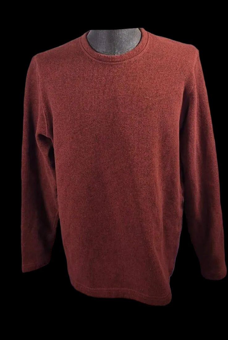 EMS Eastern Mountain Sports Textured Crewneck Sweater — Maroon | XL