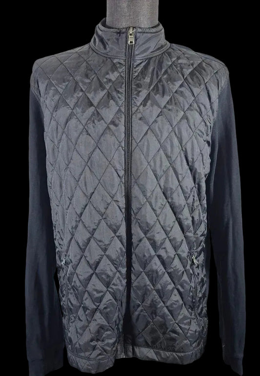 BOSS by Hugo Boss Quilted Hybrid Jacket — Black | XXL