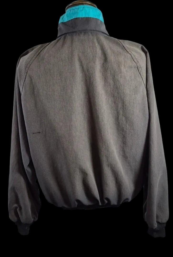 Vintage California Outerwear Bomber — Charcoal & Teal | Large USA