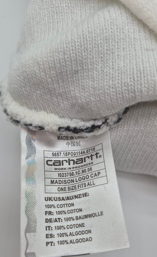 Carhartt WIP Madison Logo Cap Cow Print Beanie Hat NWT One Size