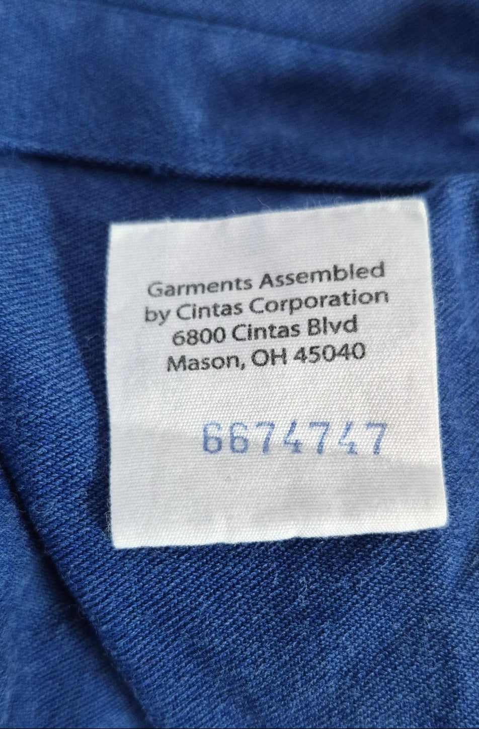 Carhartt FR Men’s Medium Blue Flame Resistant Work Shirt NFPA 2112 Westex