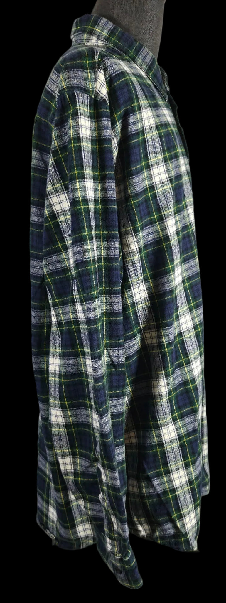 L.L.Bean Scotch Plaid Flannel Shirt XXL Tall Traditional Fit 100% Cotton