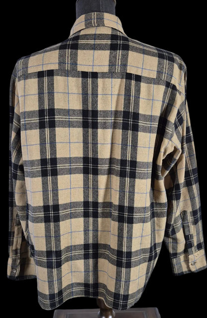 Vintage Arrow Dover Wool Blend Flannel Shirt Jacket Men’s XL Made in Korea