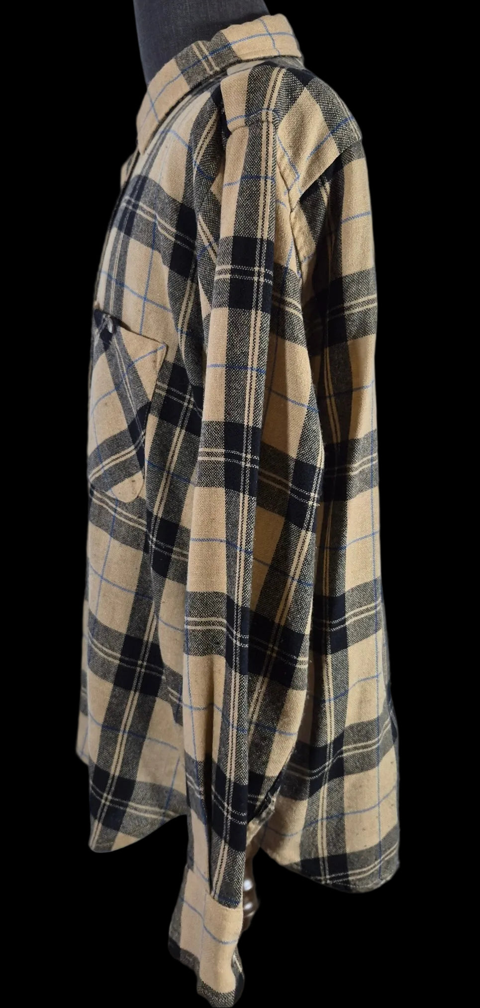 Vintage Arrow Dover Wool Blend Flannel Shirt Jacket Men’s XL Made in Korea