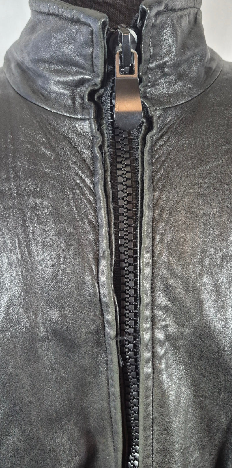 Vintage LNR for Nordstrom Black Leather Thinsulate Long Jacket XL 2XL