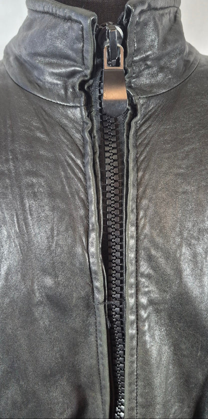 Vintage LNR for Nordstrom Black Leather Thinsulate Long Jacket XL 2XL