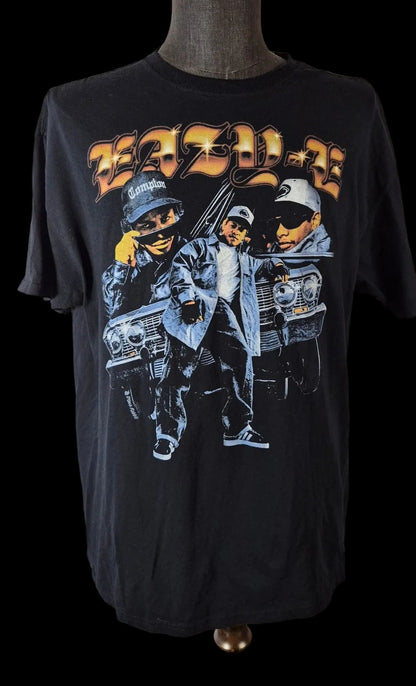 Eazy-E Graphic T-Shirt Men’s XL Black Hip Hop Rap Tee Compton NWA Style