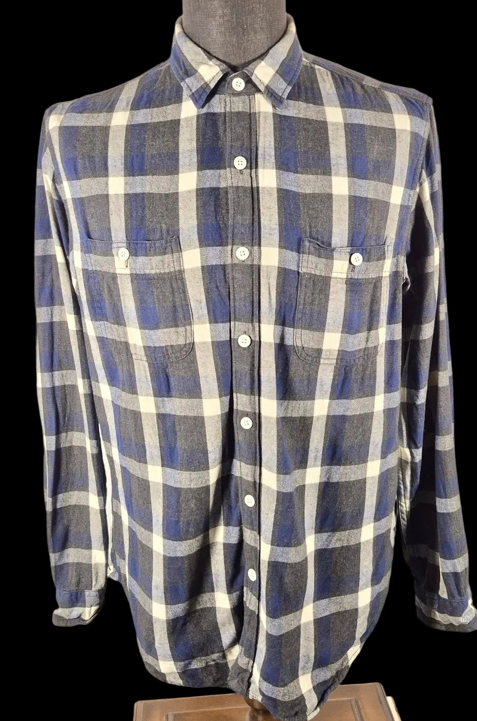 J.Crew Sportsman’s Outfitter Men’s Large Plaid Flannel Shirt 100% Cotton