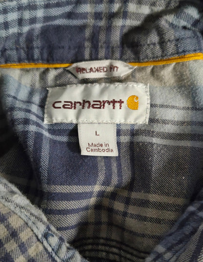 Carhartt Force Men’s Large Relaxed Fit Plaid Flannel Shirt – Fall 2015