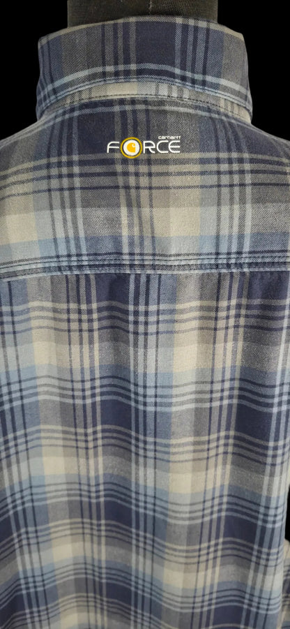 Carhartt Force Men’s Large Relaxed Fit Plaid Flannel Shirt – Fall 2015