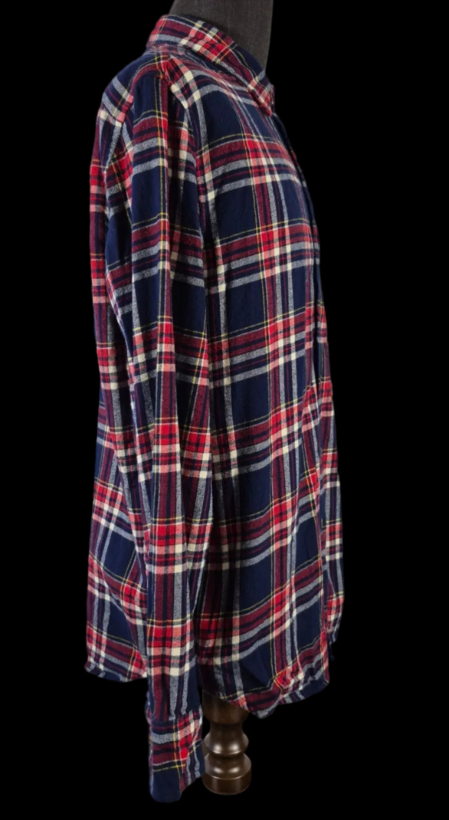J.Crew Men’s Large Classic Fit Tartan Plaid Flannel Shirt – 100% Cotton