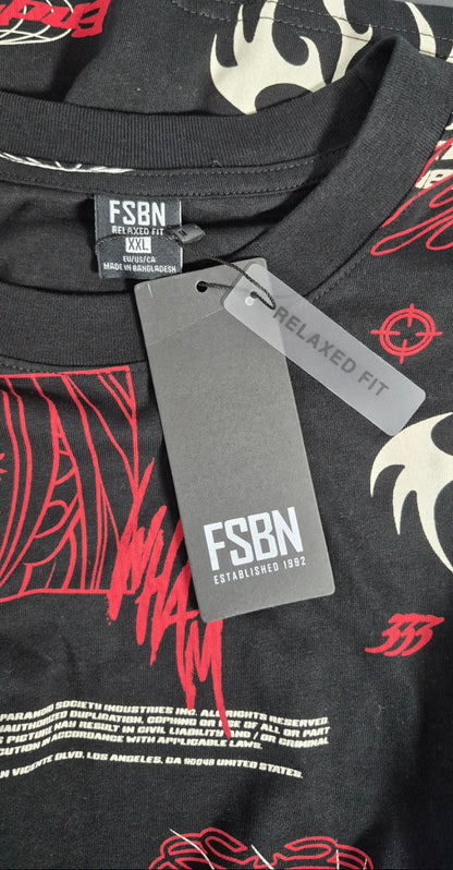 FSBN “End Times” Anime Graphic Tee — Black XXL | New With Tags