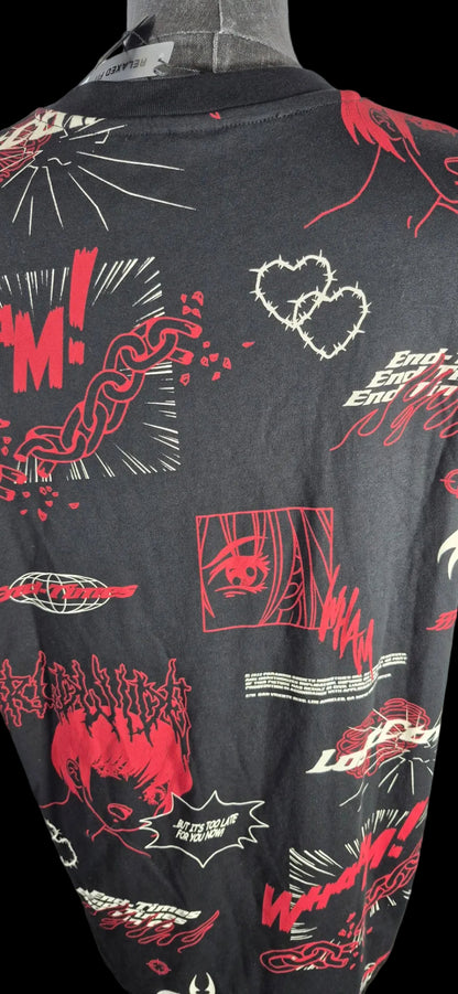 FSBN “End Times” Anime Graphic Tee — Black XXL | New With Tags