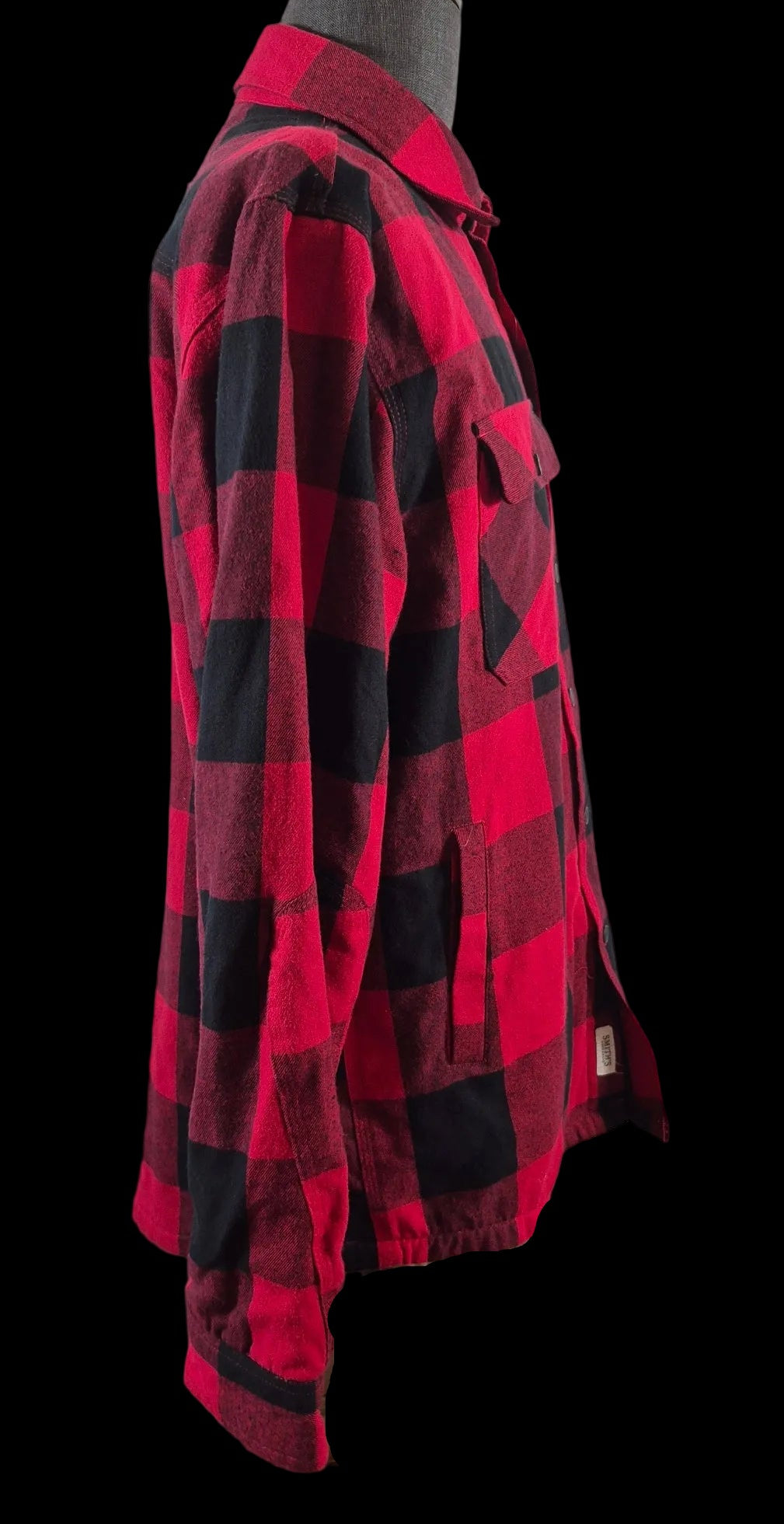 Smith’s Workwear Buffalo Plaid Shacket Men’s Large NWT Red Black Cotton