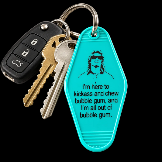 They Live Inspired Retro Motel Keychain | Roddy Piper
