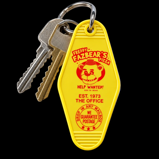 Freddy Fazbear's Pizza Retro Motel Keychain | FNAF Inspired