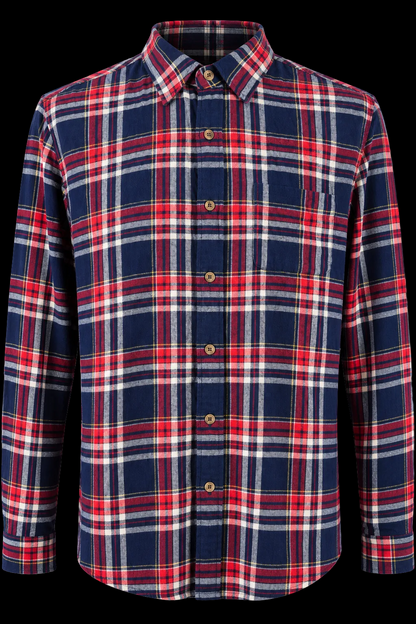 J.Crew Men’s Large Classic Fit Tartan Plaid Flannel Shirt – 100% Cotton