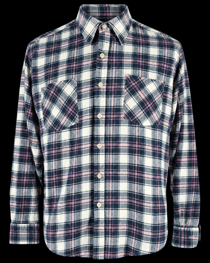 Vintage Lumber Jack Plaid Flannel Shirt Large Made in Yugoslavia