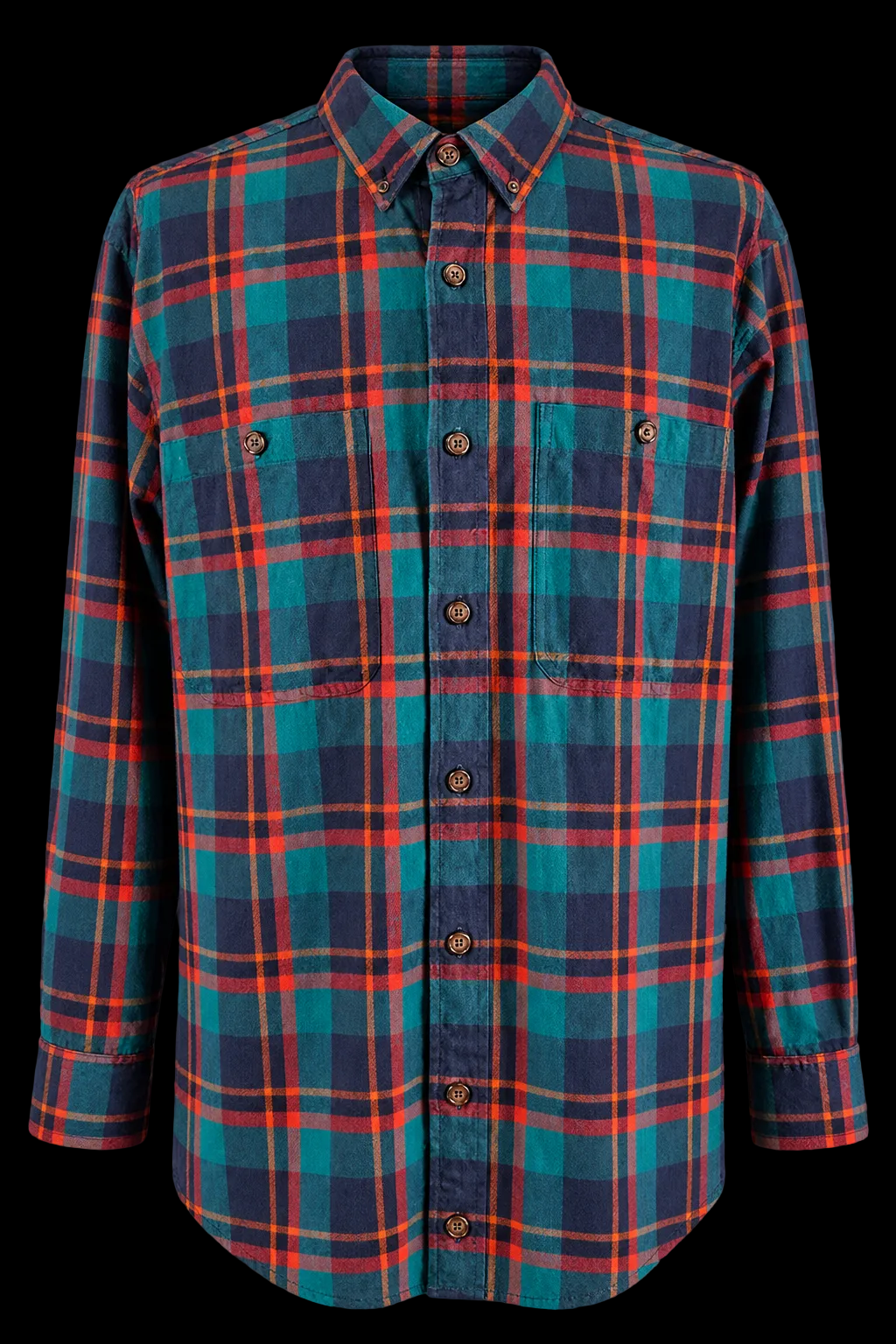 Duluth Trading Co. Plaid Flannel Shirt XL Tall Relaxed Fit