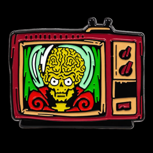 Retro Mars Attacks! Tribue Alien Classic Sci Fi Enamel Pin