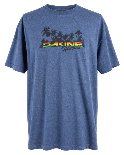 Dakine Hawaii Men’s XL Blue Graphic T-Shirt Palm Trees Surf Skate