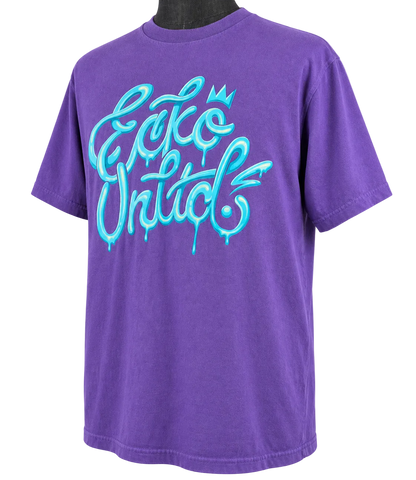 Ecko Unltd Men’s Large Purple Graphic T-Shirt Y2K Streetwear