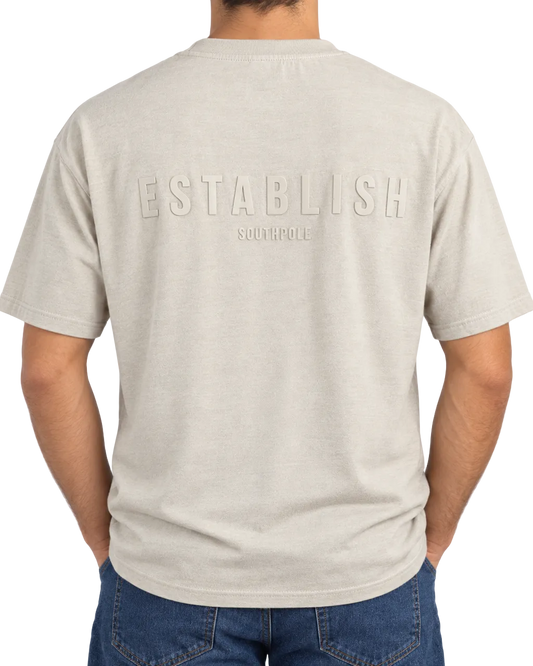 Southpole Establish 91 Beige Tee — Tagged L, Fits 2XL