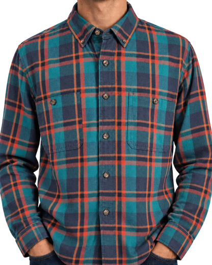 Duluth Trading Co. Plaid Flannel Shirt XL Tall Relaxed Fit