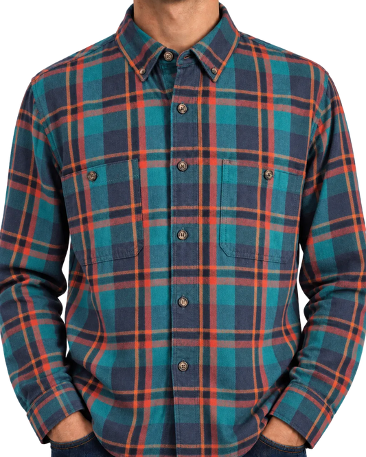 Duluth Trading Co. Plaid Flannel Shirt XL Tall Relaxed Fit