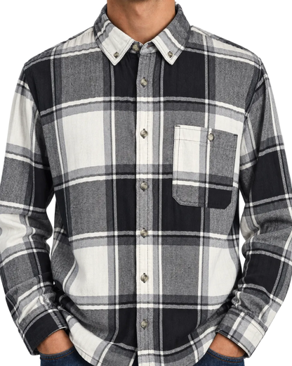 Canada Weathergear Plaid Flannel Shirt Men’s XL Black White Gray Heritage