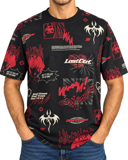 FSBN “End Times” Anime Graphic Tee — Black XXL | New With Tags