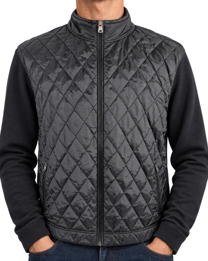 BOSS by Hugo Boss Quilted Hybrid Jacket — Black | XXL