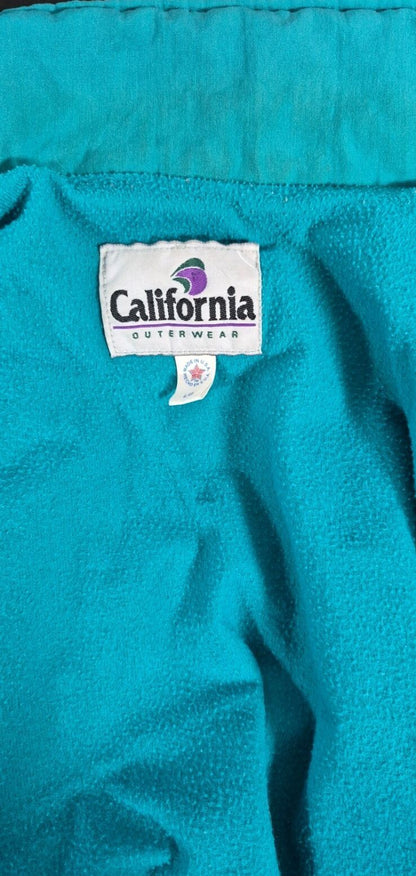 Vintage California Outerwear Bomber — Charcoal & Teal | Large USA