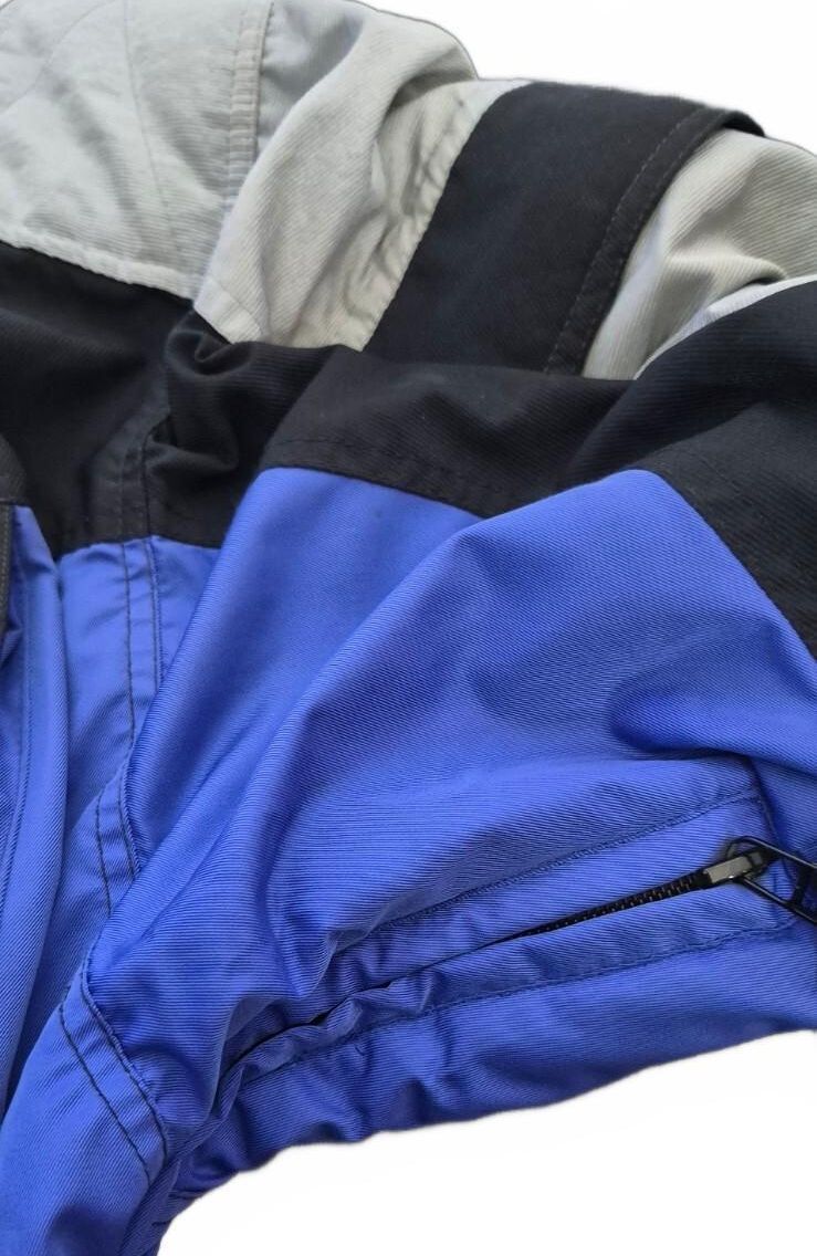 Obermeyer Pacesetter Hooded Ski Parka — Royal Blue & Black | Large