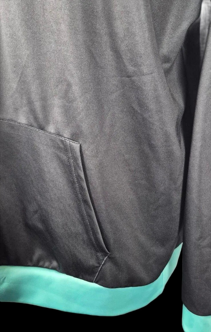 Fandomaniax Tanjiro Katana Hoodie — Black & Teal XL
