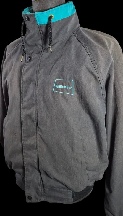 Vintage California Outerwear Bomber — Charcoal & Teal | Large USA