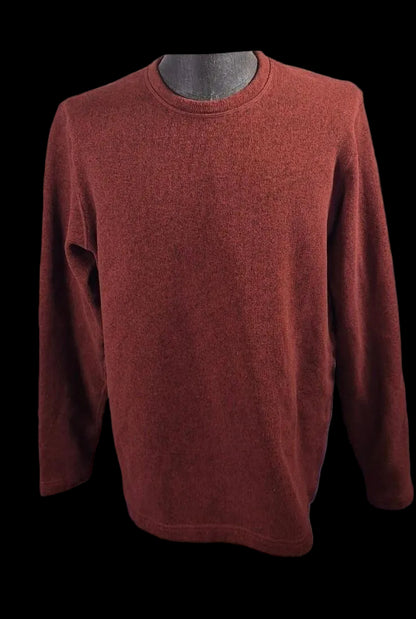 EMS Eastern Mountain Sports Textured Crewneck Sweater — Maroon | XL