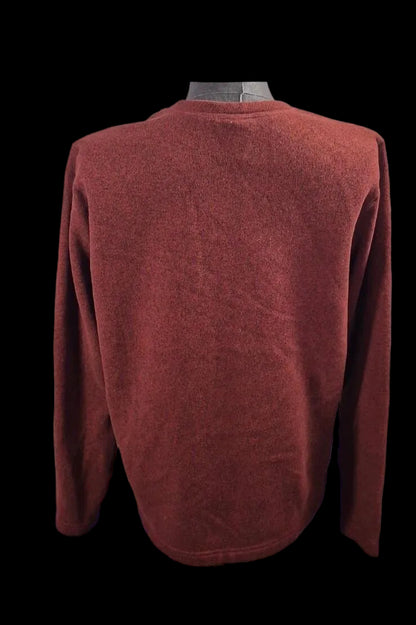 EMS Eastern Mountain Sports Textured Crewneck Sweater — Maroon | XL