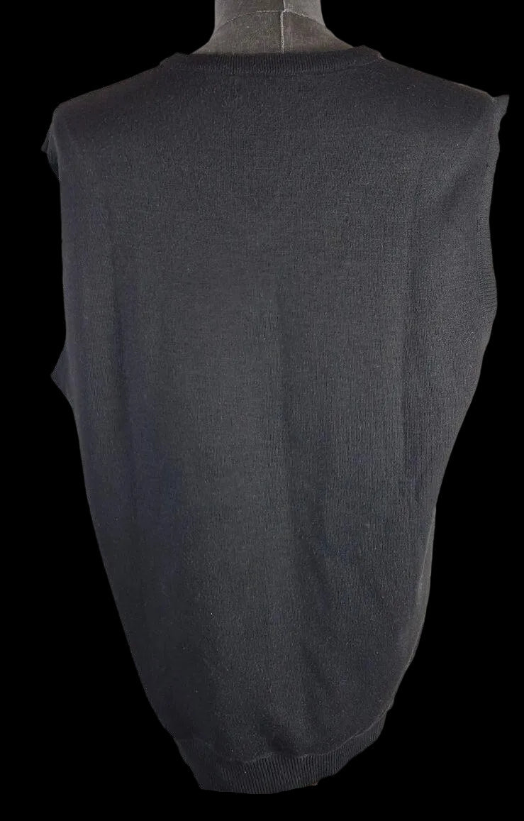 Phat Farm Argyle Sweater Vest — Red, Gray & Black | XL